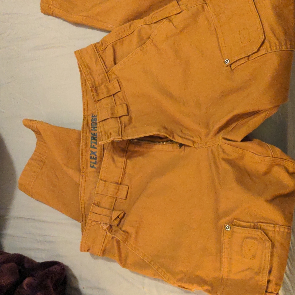 Duluth Trading Flex Fire House Men's Pant - Color: Bourbon Brown - Size: 34 x 30